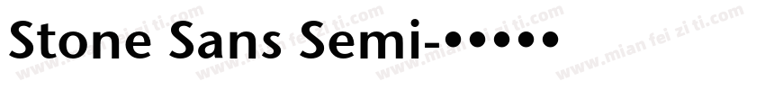 Stone Sans Semi字体转换